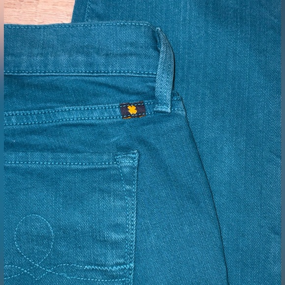 Lucky Brand Sofia Skinny Ankle Jeans Teal Blue Size 4 Mid Rise Stretch - Picture 5 of 8